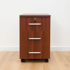CHARTER Walnut 3 Drawer Pedestal