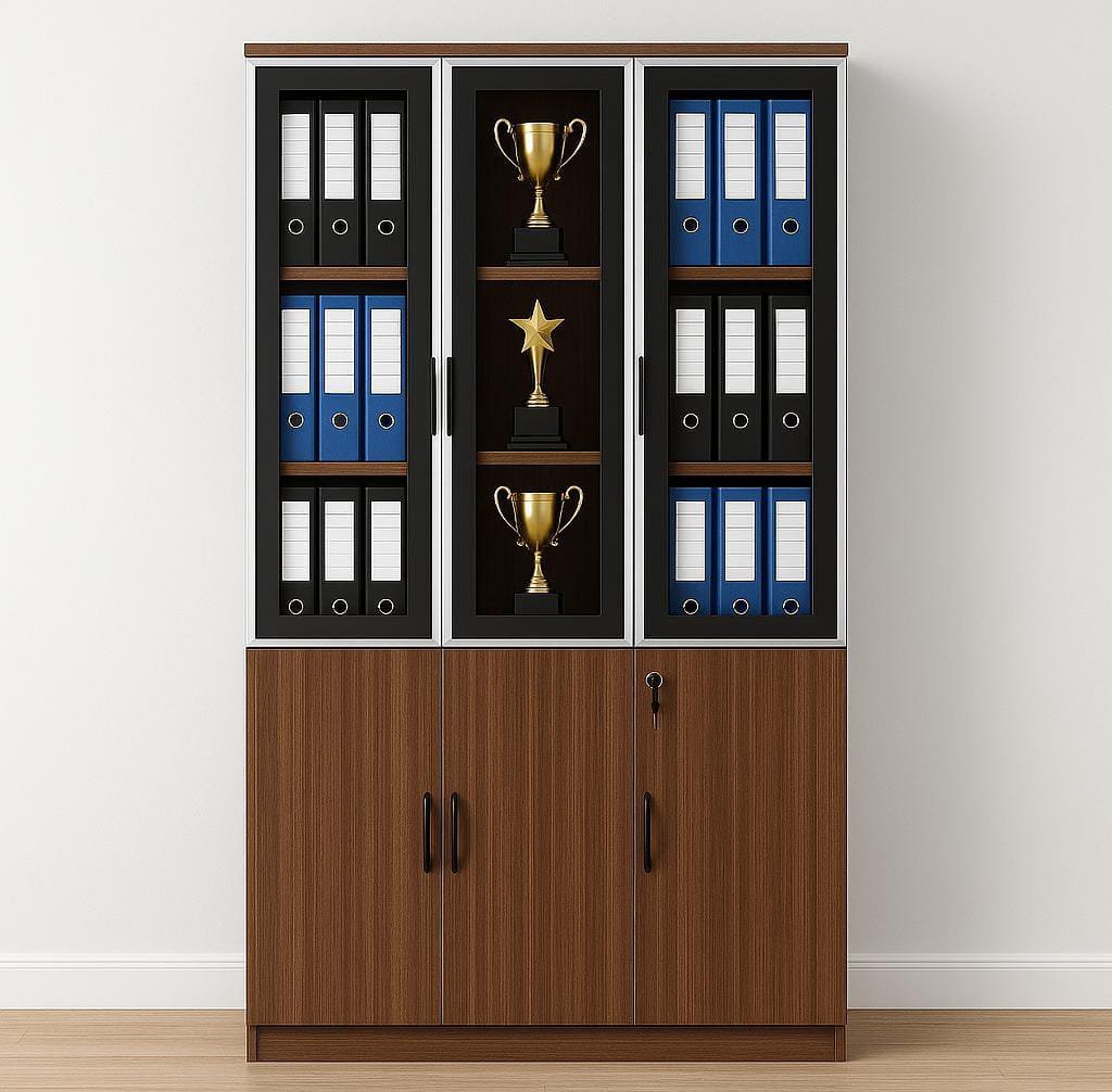Second image of Regalia 3 Door Wooden Filing Cabinet