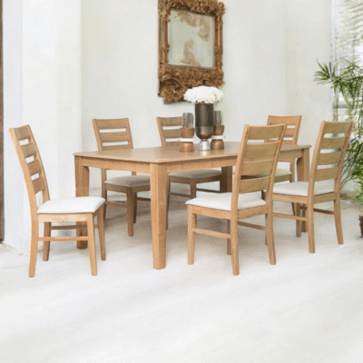 Alternative view of Almar Dining Table + 6 Chairs