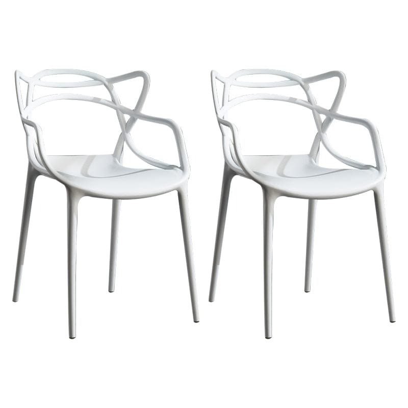 Second image of Nordic White Arm Chair