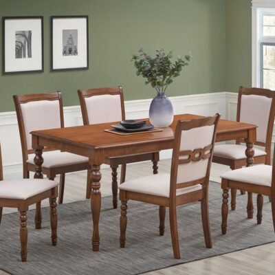 SAROVA Dining Table + 6 Chairs