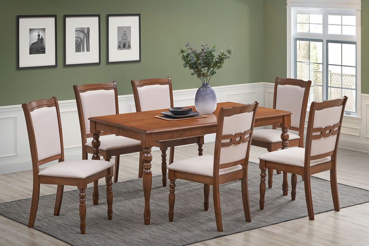 SAROVA Dining Table + 6 Chairs