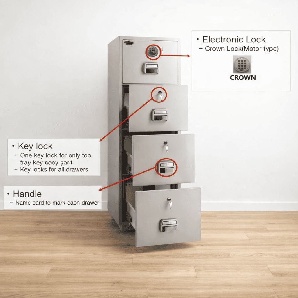 270KG Fire Resistant Home Office Safe Box - Image 3