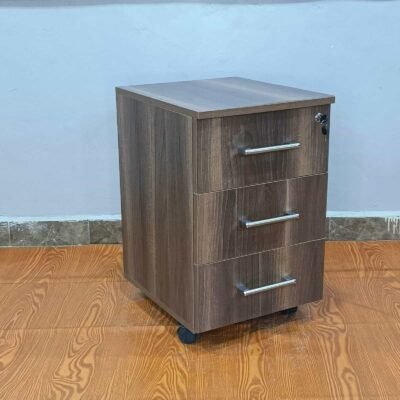 WSC-3D-AW – Chater 3 Drawer Mobile Pedestal in American Walnut
