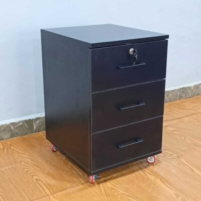 WSC-3D-BK – Chater 3 Drawer Mobile Pedestal in Black