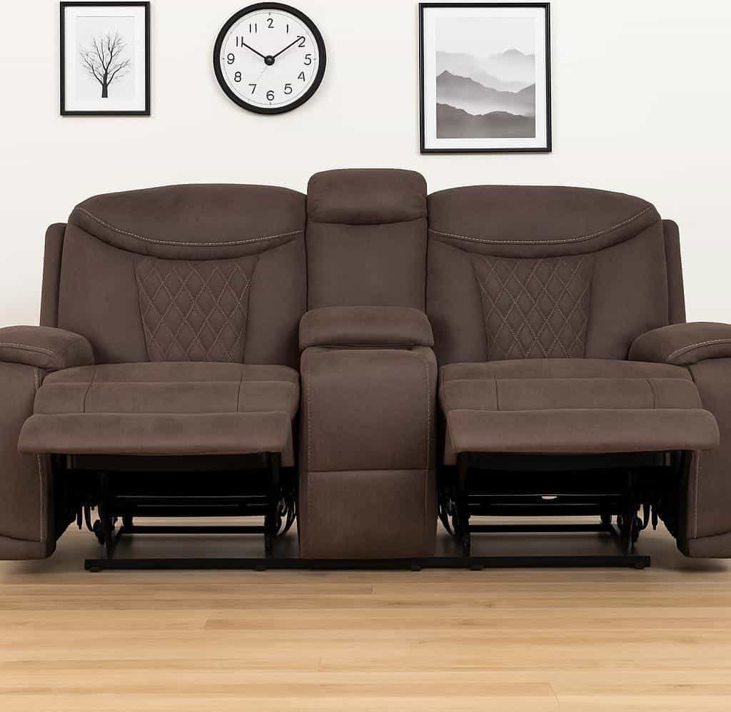 Gina 7 Seater Fabric Recliner Sofa (3+2+1+1) - Image 8