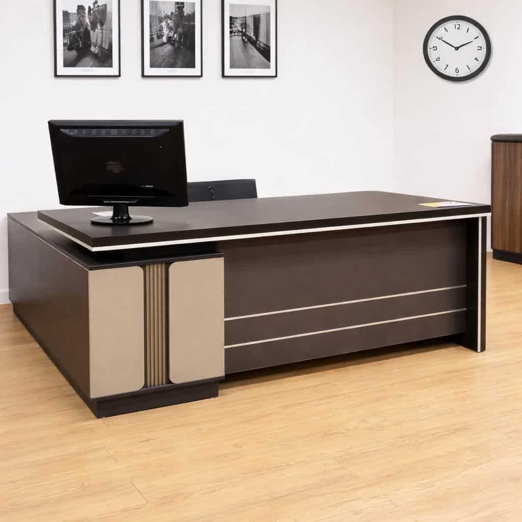 1.6M Obsidian Executive Office Desk