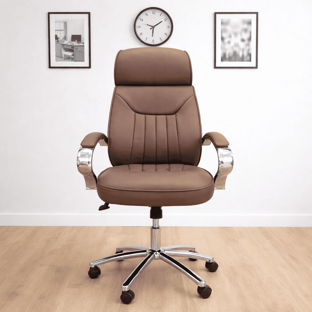 Alternative view of Gordon High Back Chair (Brown)