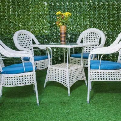 Alternative view of Harmony Outdoor Dining Table + 4 Trench Chair