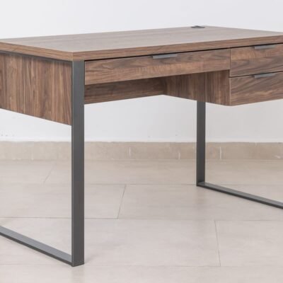 Home Office Study Desk Kenya with drawers, wooden study desk, modern office desk with storage and metal frame